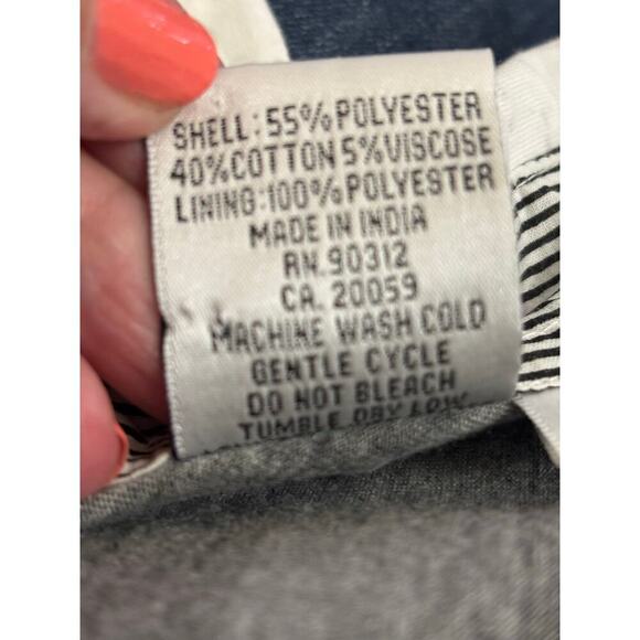 Parsley & Sage top, gray/white, small, patchwork, artsy, upcycled inspired - Picture 6 of 6